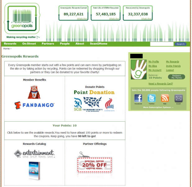 Anzeige der möglichen Rewards