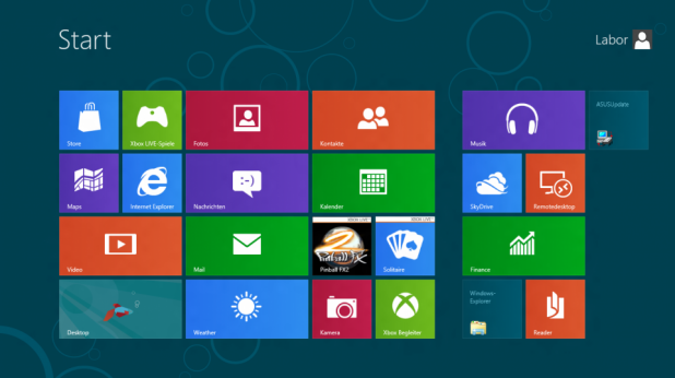 Windows 8 Metro Oberfläche