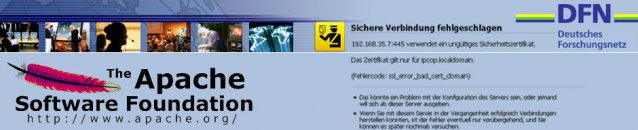 Apache DFN Zertifikat