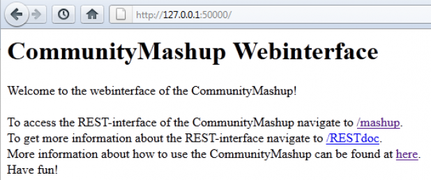 Webeinstieg der REST-Schnittstelle