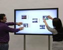 Ein Multitouch-fähiges Gerät zum gemeinsamen Brainstorming.